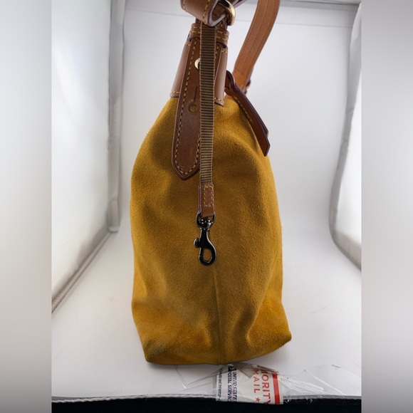 Dooney And Bourke Leather Shoulder Bag, Handbag Mustard​ - Picture 13 of 16